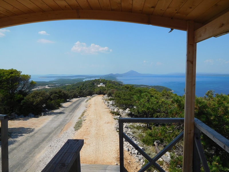 Aussicht von Mountainbike-Rampe